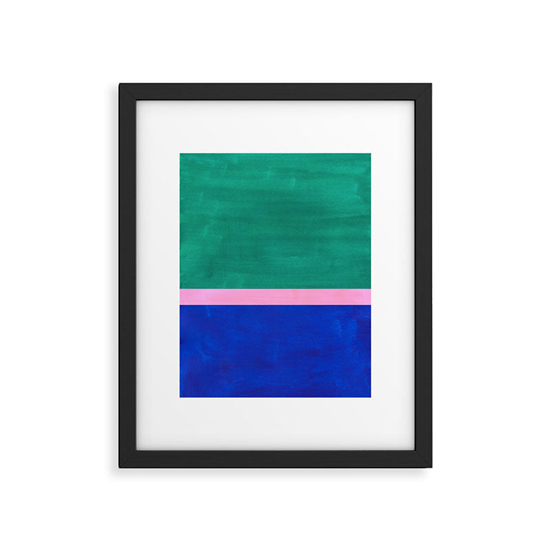 Ocean Ribbon Framed Art Print Gallery Image 5