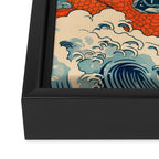 Ocean Storm Dragon Framed Canvas Print Gallery Image 3