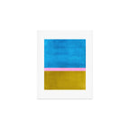 Olive Green Marine Colorfield Art Print Gallery Image 1