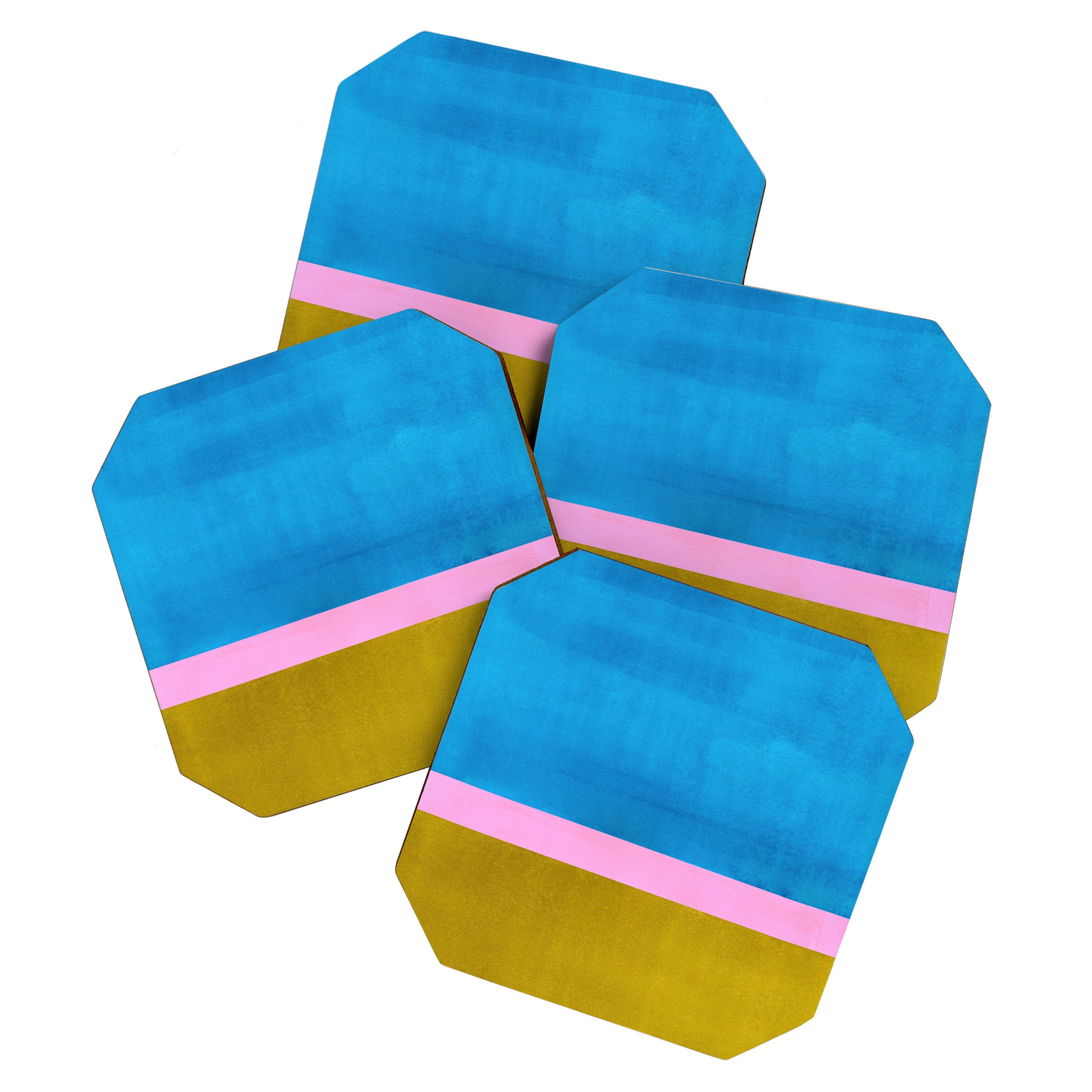 Olive Green Marine Colorfield Coaster Gallery Image 1