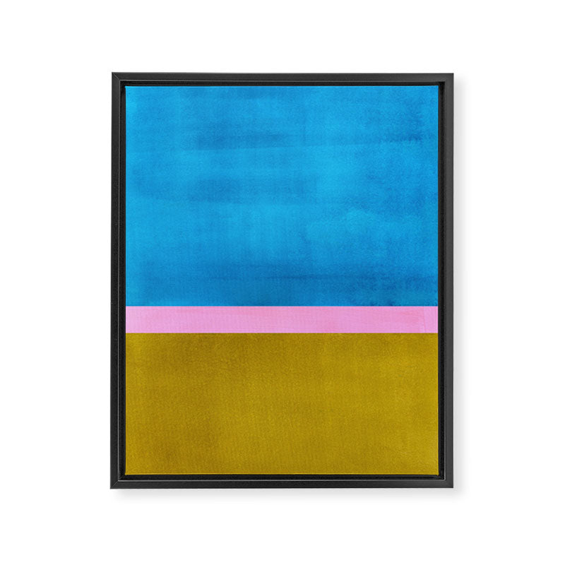 Olive Green Marine Colorfield Framed Canvas Print Gallery Image 6