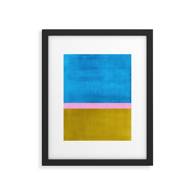Olive Green Marine Colorfield Framed Art Print Gallery Image 5
