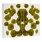Olive Green Rorschach Test Canvas Print Gallery Image 12