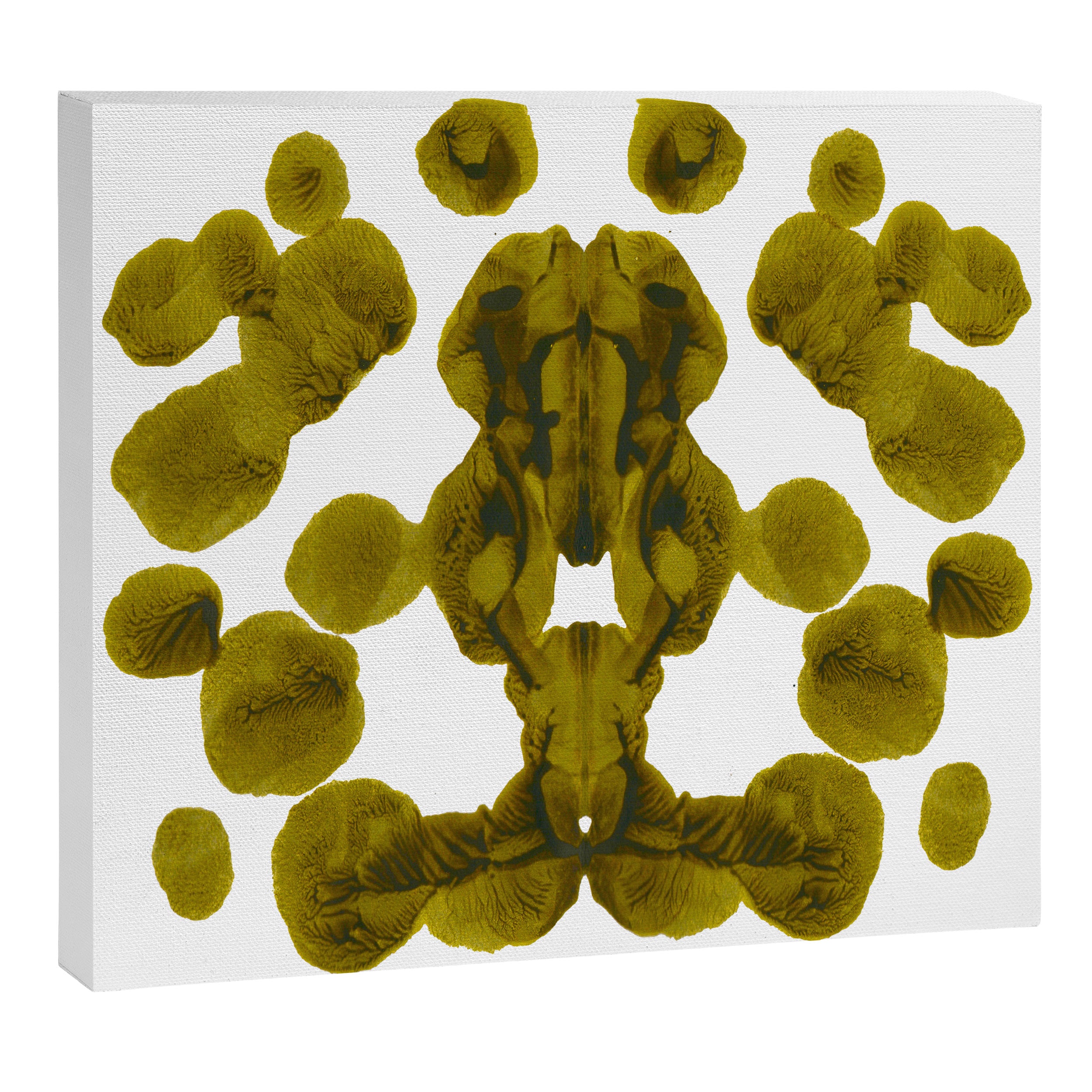 Olive Green Rorschach Test Canvas Print Gallery Image 12