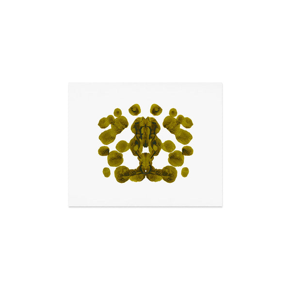 Olive Green Rorschach Test Art Print – Society6