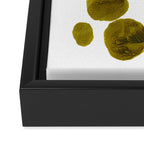 Olive Green Rorschach Test Framed Canvas Print Gallery Image 3