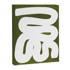 Olive Green Wiggle Run Canvas Print Gallery Image 6