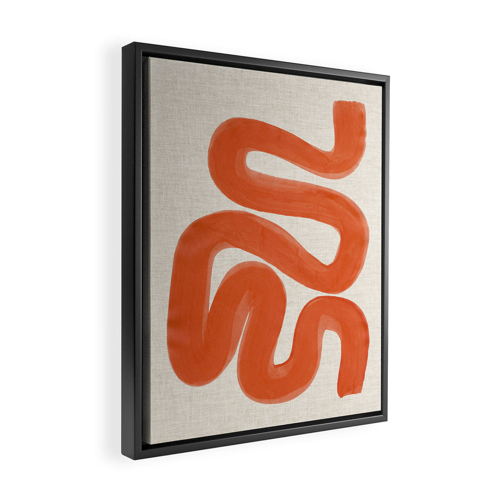 Orange Amazon River Framed Canvas Print Gallery Image 2
