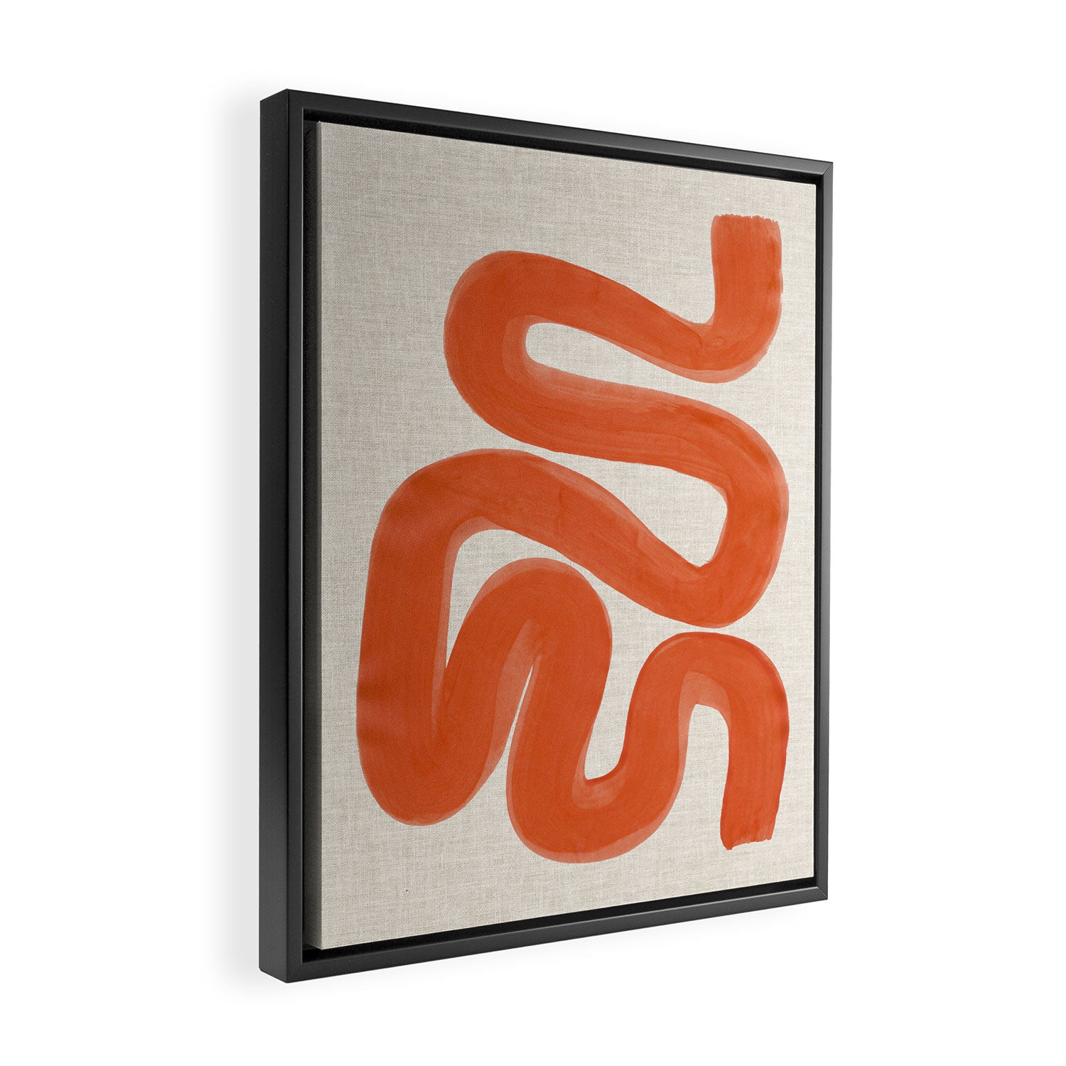 Orange Amazon River Framed Canvas Print Gallery Image 2
