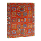 Orange Angel Snowfall Kazak Persian Rug Canvas Print Gallery Image 6