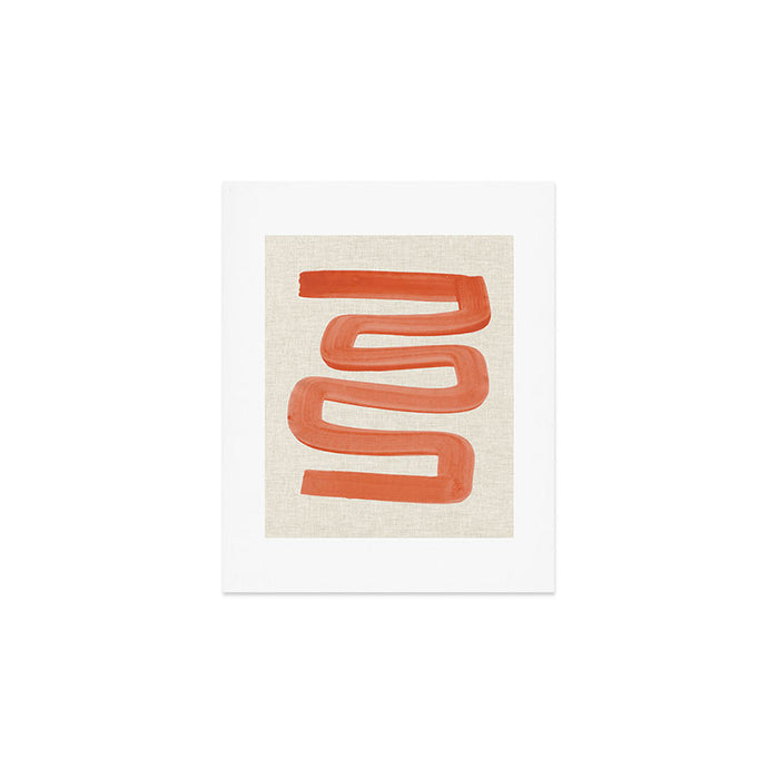 Orange Ghost Road  Art Print Gallery Image 1