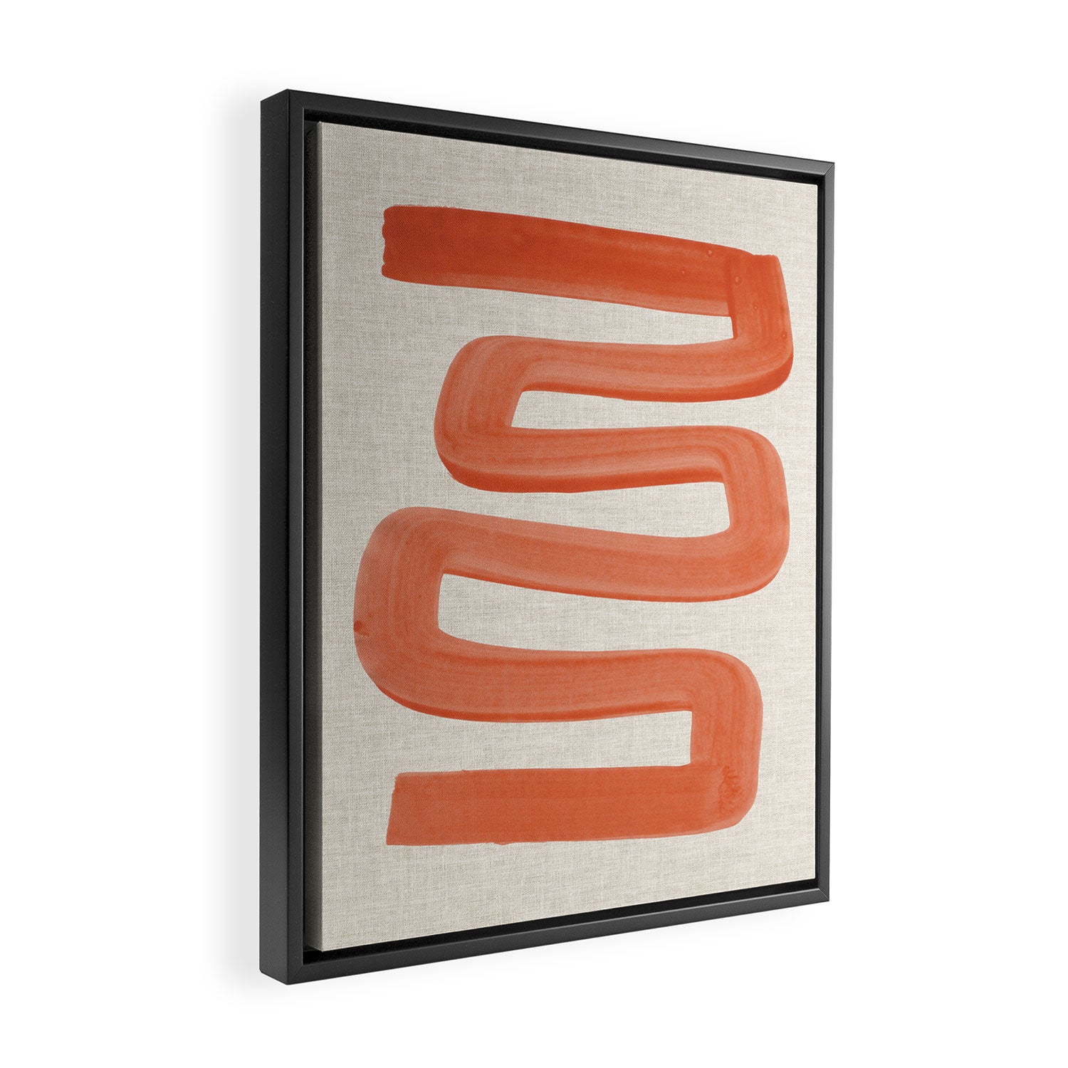 Orange Ghost Road  Framed Canvas Print Gallery Image 2