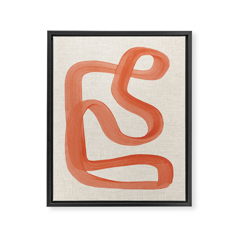 Orange Goes Around Framed Canvas Print Gallery Image 6