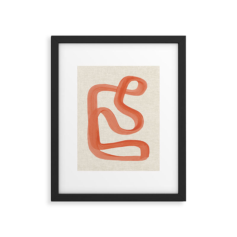 Orange Goes Around Framed Art Print Gallery Image 5
