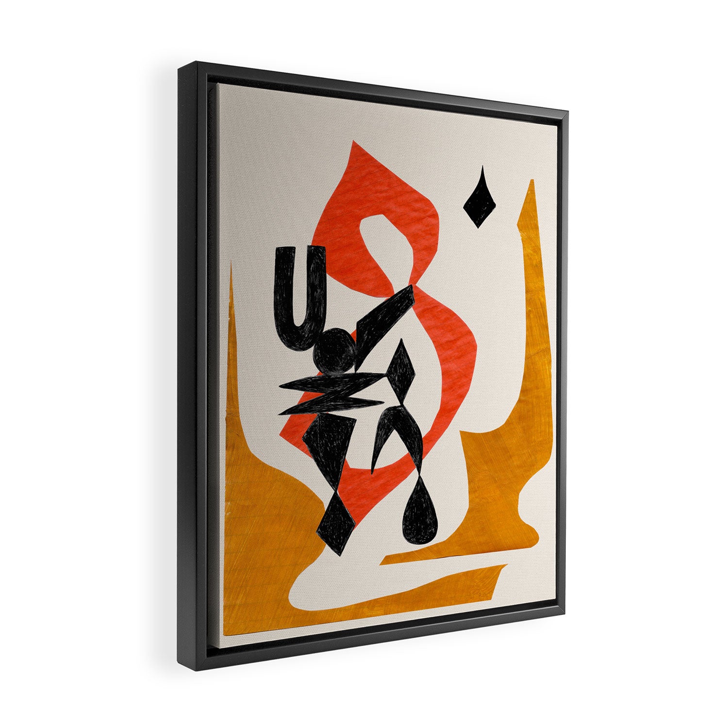 Orange Jinn Framed Canvas Print Gallery Image 2