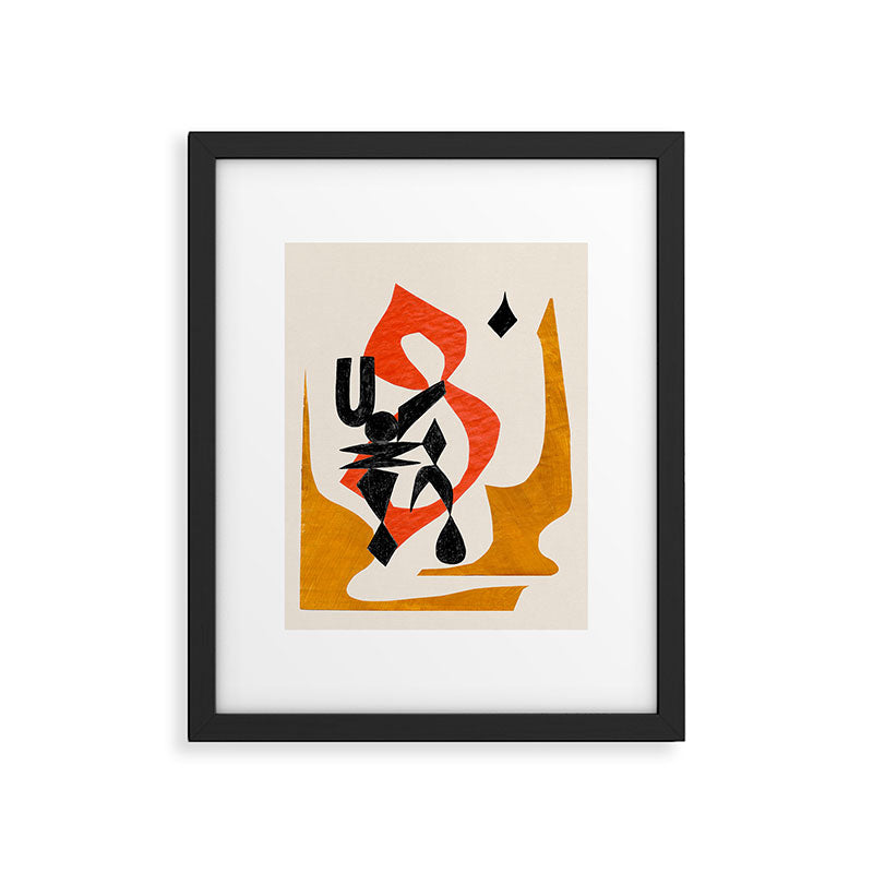 Orange Jinn Framed Art Print Gallery Image 5
