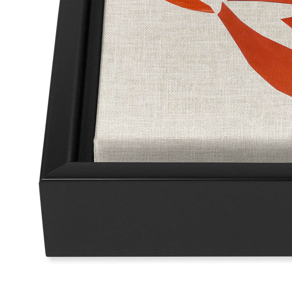 Orange Samurai Framed Canvas Print Gallery Image 3