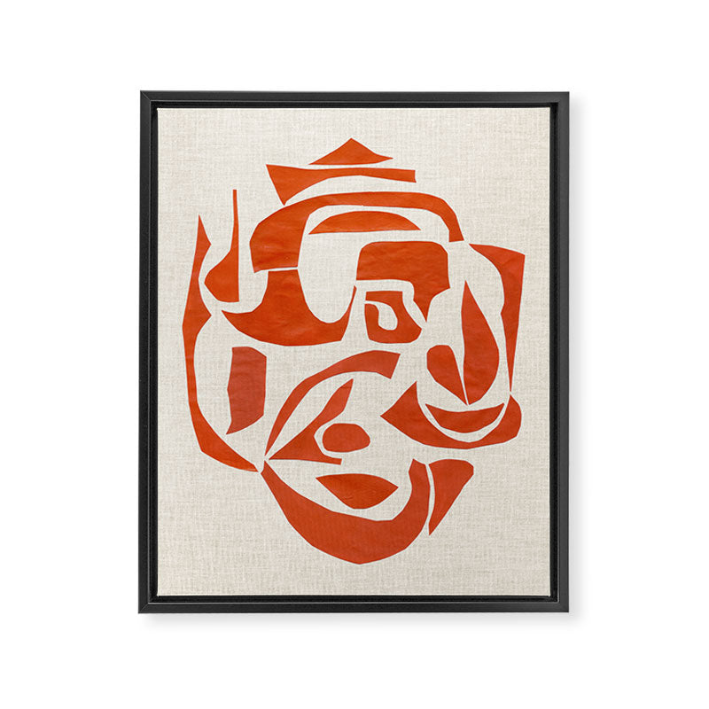 Orange Samurai Framed Canvas Print Gallery Image 6