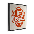 Orange Samurai Framed Canvas Print Gallery Image 2