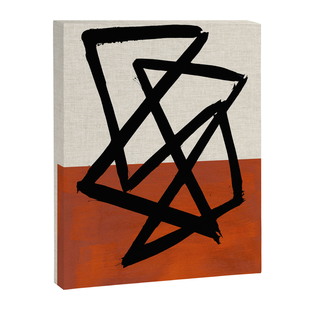 Orange Shards Canvas Print Gallery Image 6