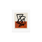 Orange Shards Art Print Gallery Image 1