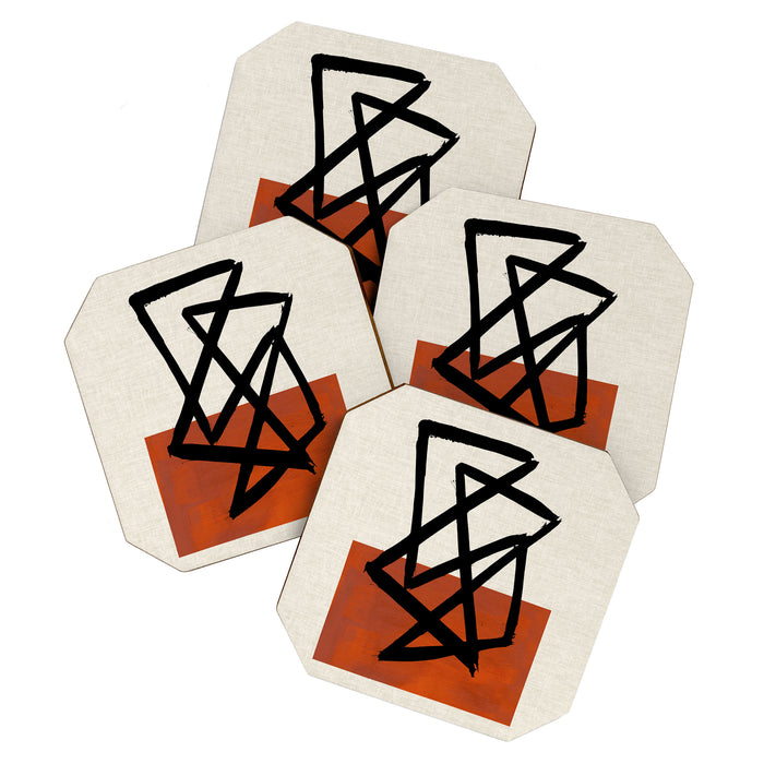 Orange Shards Coaster Gallery Image 1