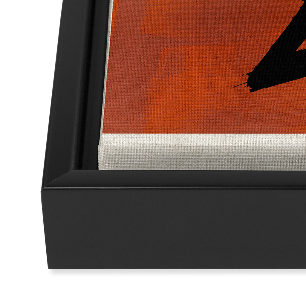 Orange Shards Framed Canvas Print Gallery Image 3