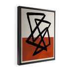 Orange Shards Framed Canvas Print Gallery Image 2