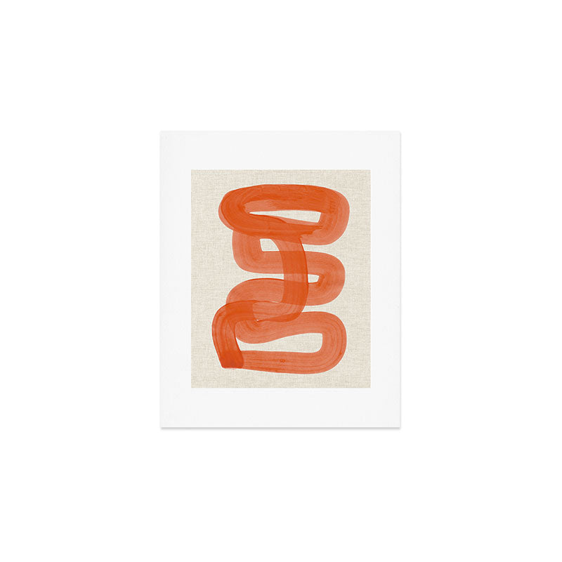 Orange Suave Art Print Gallery Image 1
