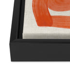 Orange Suave Framed Canvas Print Gallery Image 3