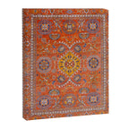 Orange Suns Suzani  Kazak Persian Rug Canvas Print Gallery Image 6