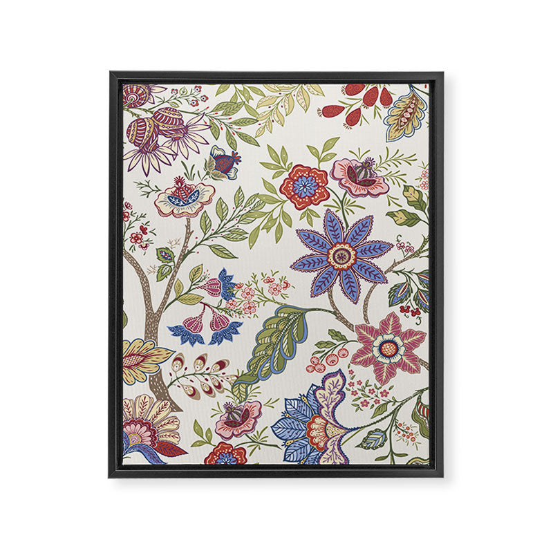 Oriental Chinoiserie Garden  Framed Canvas Print Gallery Image 6