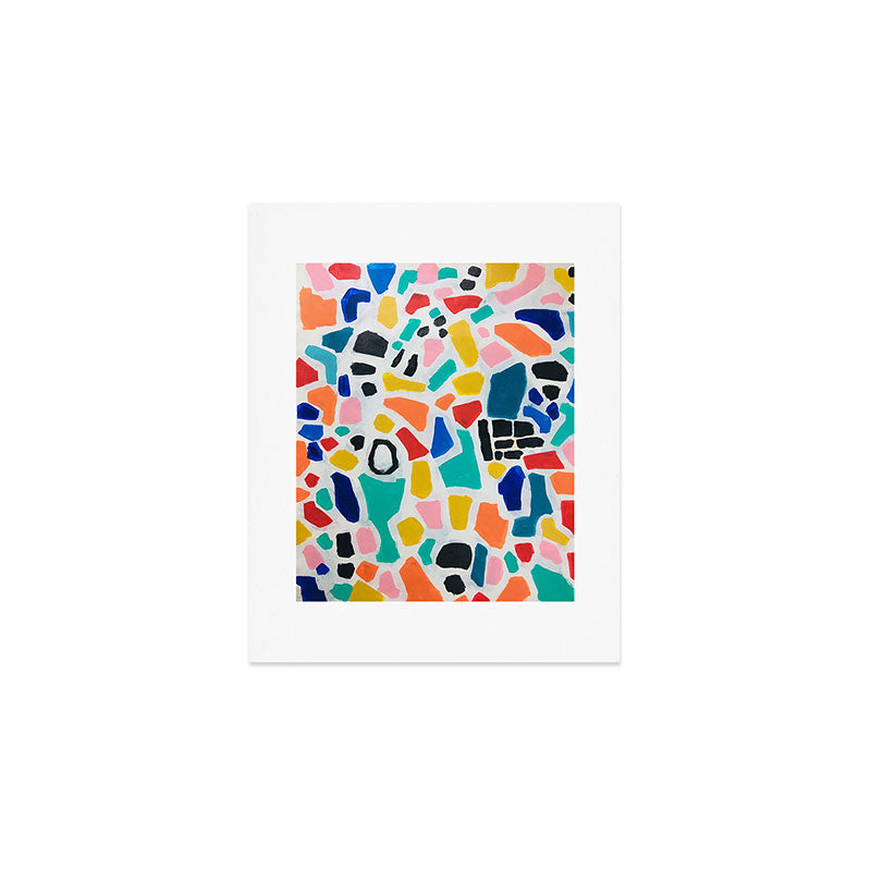 Original Painting by Ejaaz Haniff Acrylic Painting Abstract Art Shapes Pattern Fun Colorful Shapes Art Print Gallery Image 1