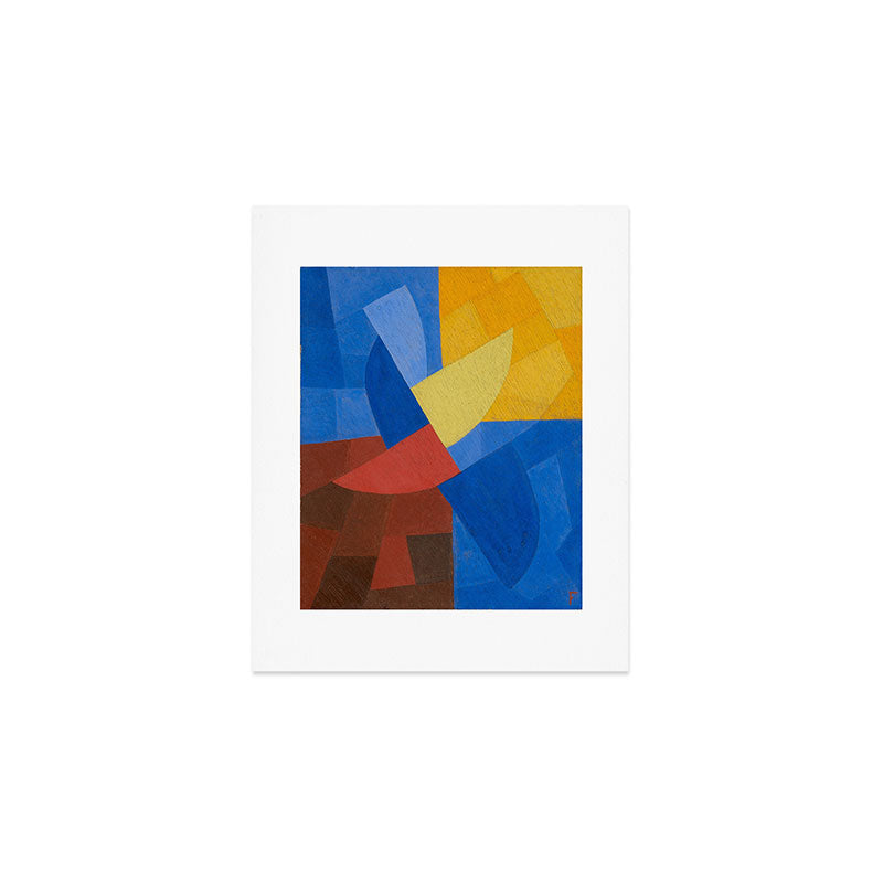 Otto Freundlich Komposition (Ca. 1932) Kunstmuseum Basel Colorful Geometric Art Art Print Gallery Image 1