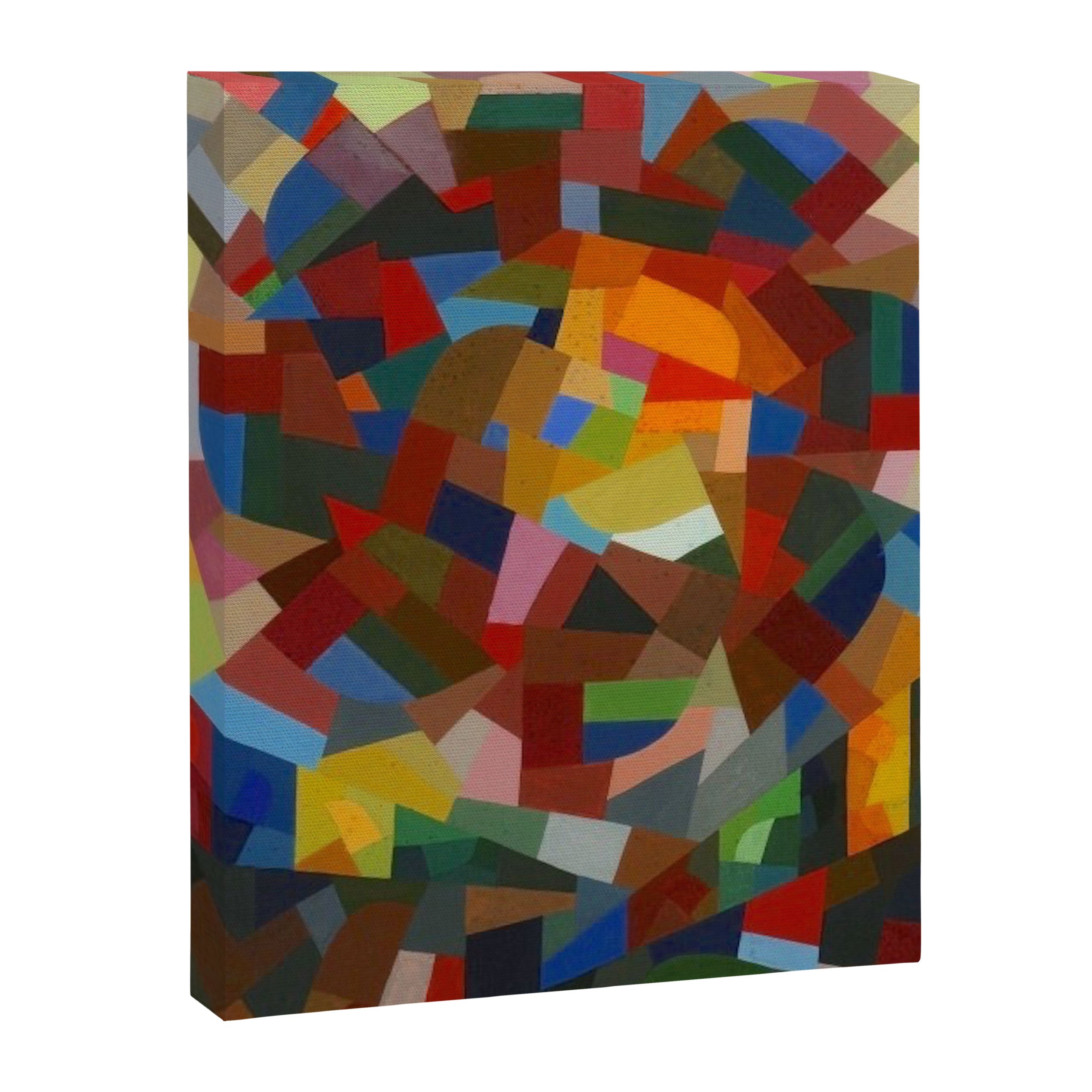 Otto Freundlich Rosace ii Abstract Acrylic Painting Modern Geometric Colorful Art Pattern Canvas Print Gallery Image 6