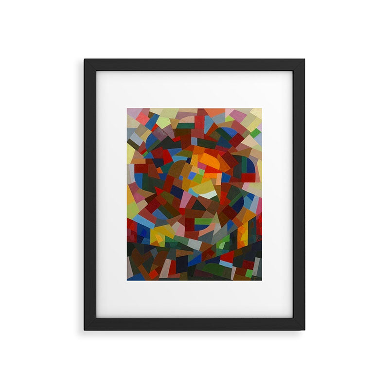 Otto Freundlich Rosace ii Abstract Acrylic Painting Modern Geometric Colorful Art Pattern Framed Art Print Gallery Image 5