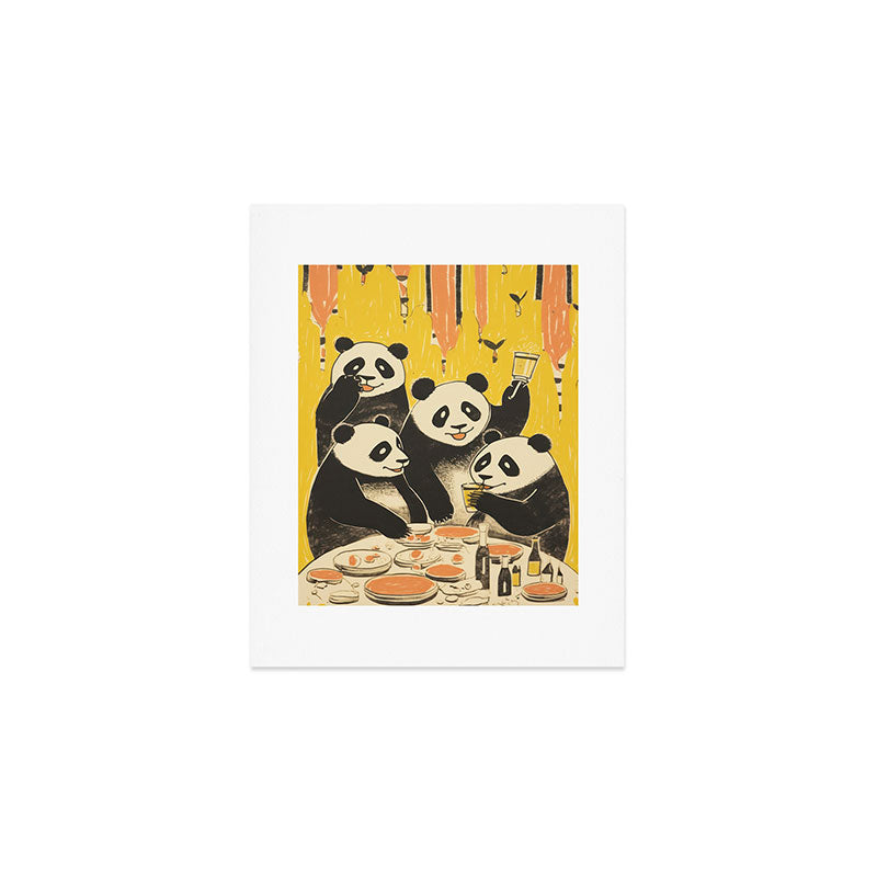 Panda Party Art Print Gallery Image 1