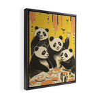 Panda Party Framed Canvas Print Gallery Image 2