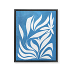 Pastel Blue Bush Framed Canvas Print Gallery Image 6