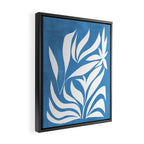 Pastel Blue Bush Framed Canvas Print Gallery Image 2