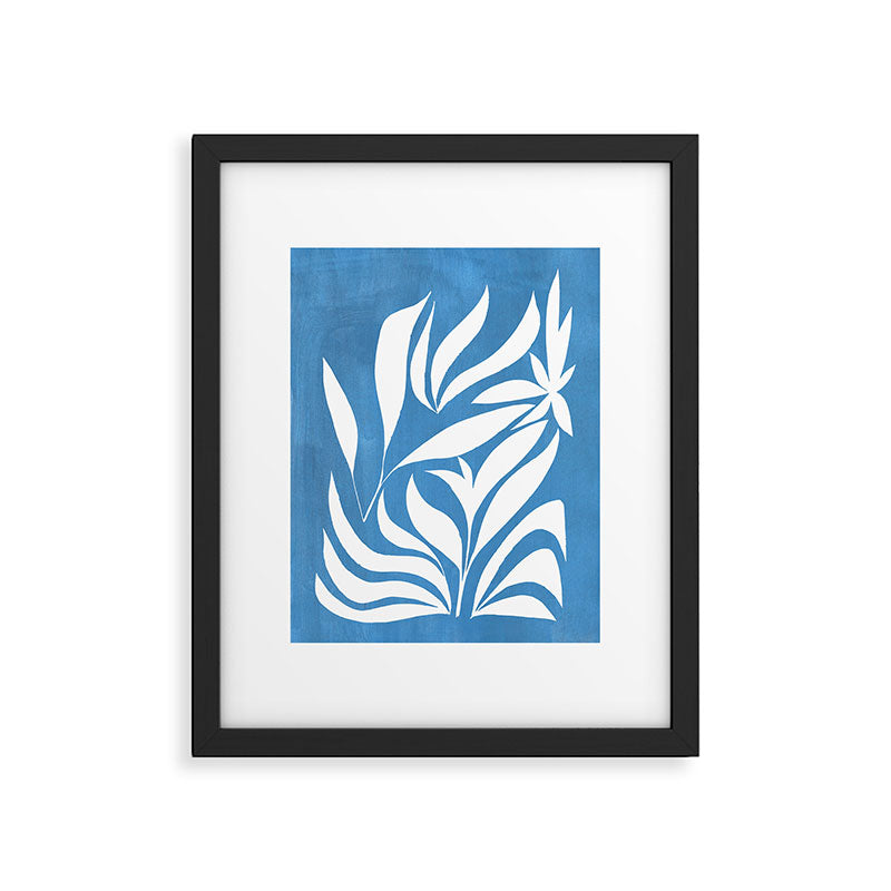 Pastel Blue Bush Framed Art Print Gallery Image 5
