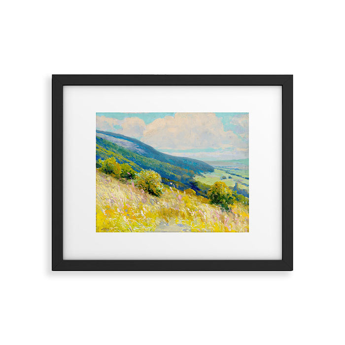 Pastel Landscape Painting Framed Art Print Gallery Image 1