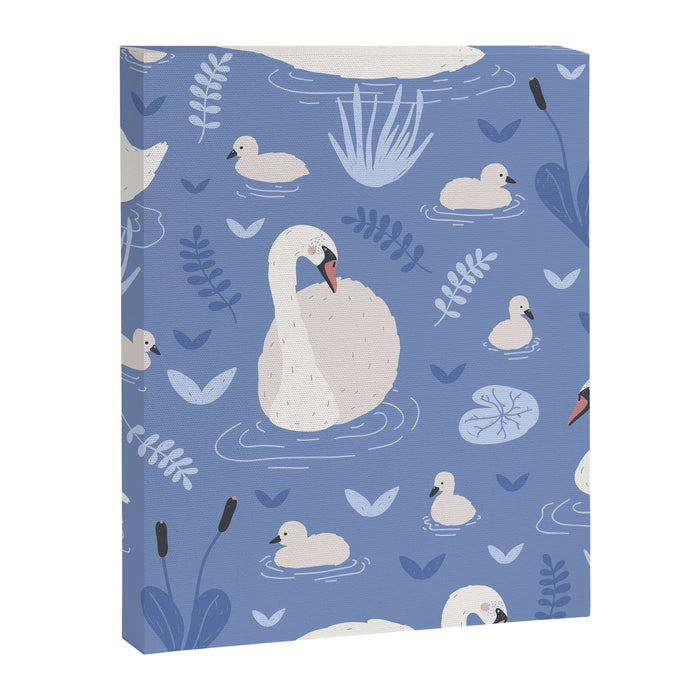 Pastel Periwinkle Swan Lake  Canvas Print Gallery Image 1