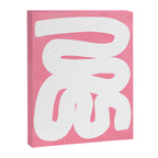 Pastel Pink Wiggle Run Canvas Print Gallery Image 6