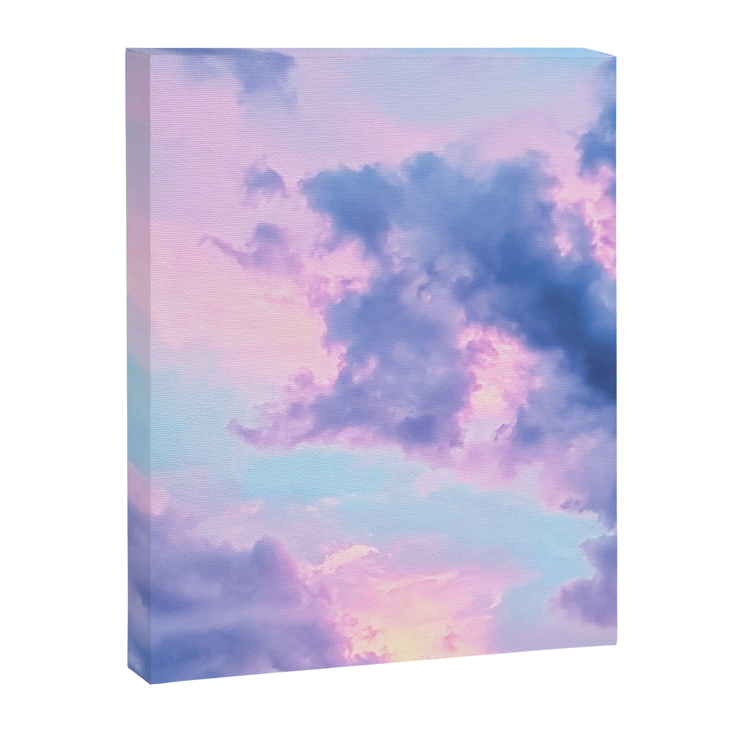 Pastel Purple Lilac Fluffy Fantasy Fairytale Sunset Clouds In The Sky Canvas Print Gallery Image 6