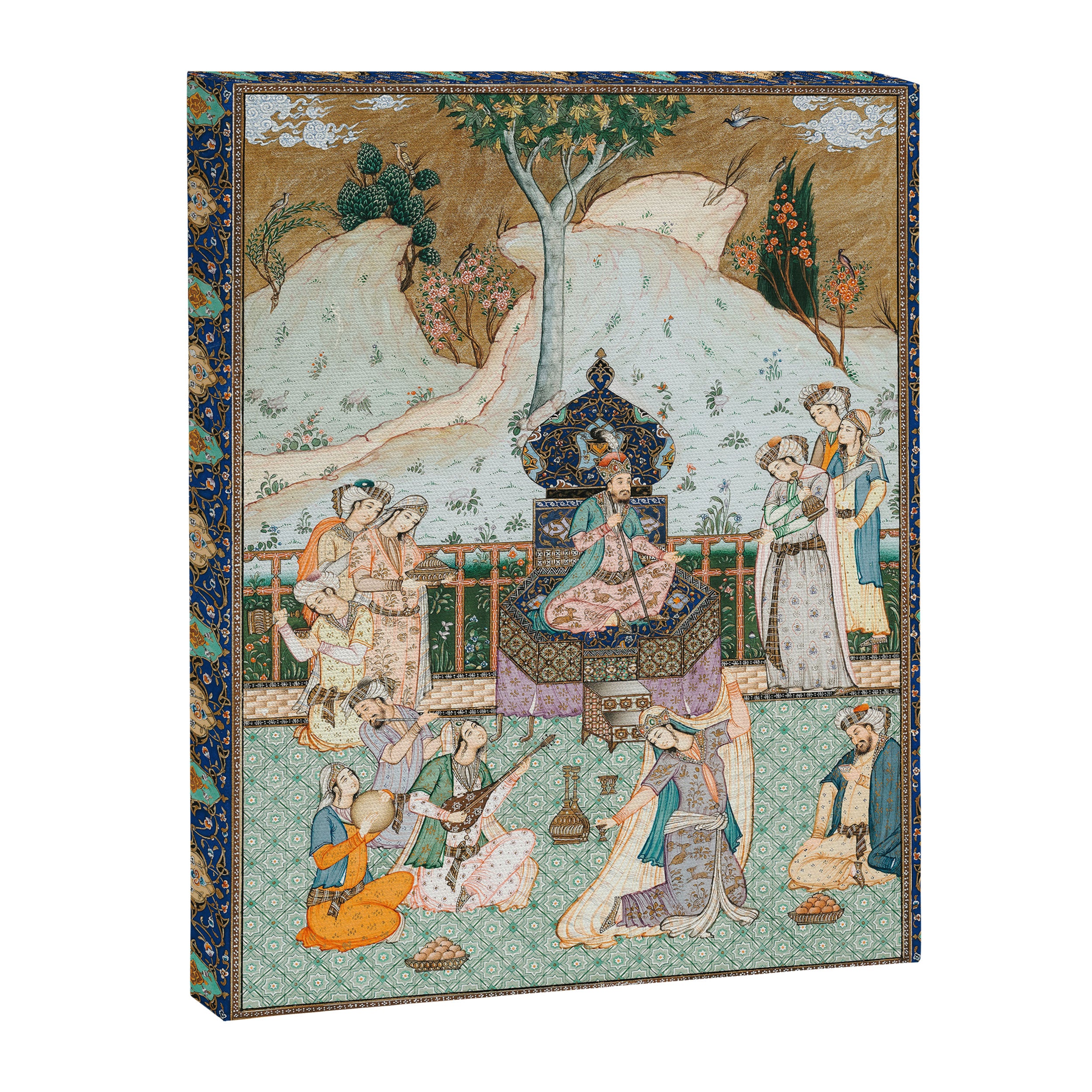 Persian Royal Court Dance Show Miniature Painting  Canvas Print Gallery Image 6