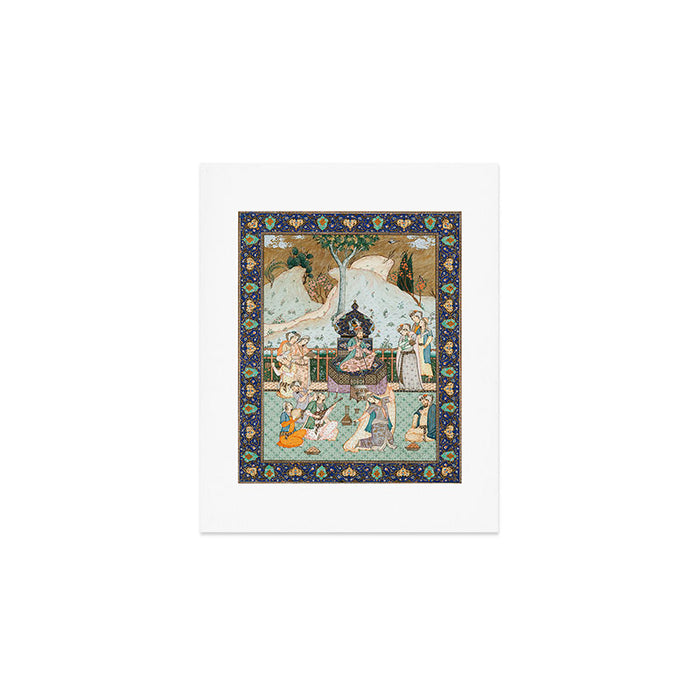 Persian Royal Court Dance Show Miniature Painting  Art Print Gallery Image 1