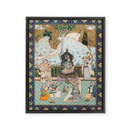Persian Royal Court Dance Show Miniature Painting  Framed Canvas Print Gallery Image 6