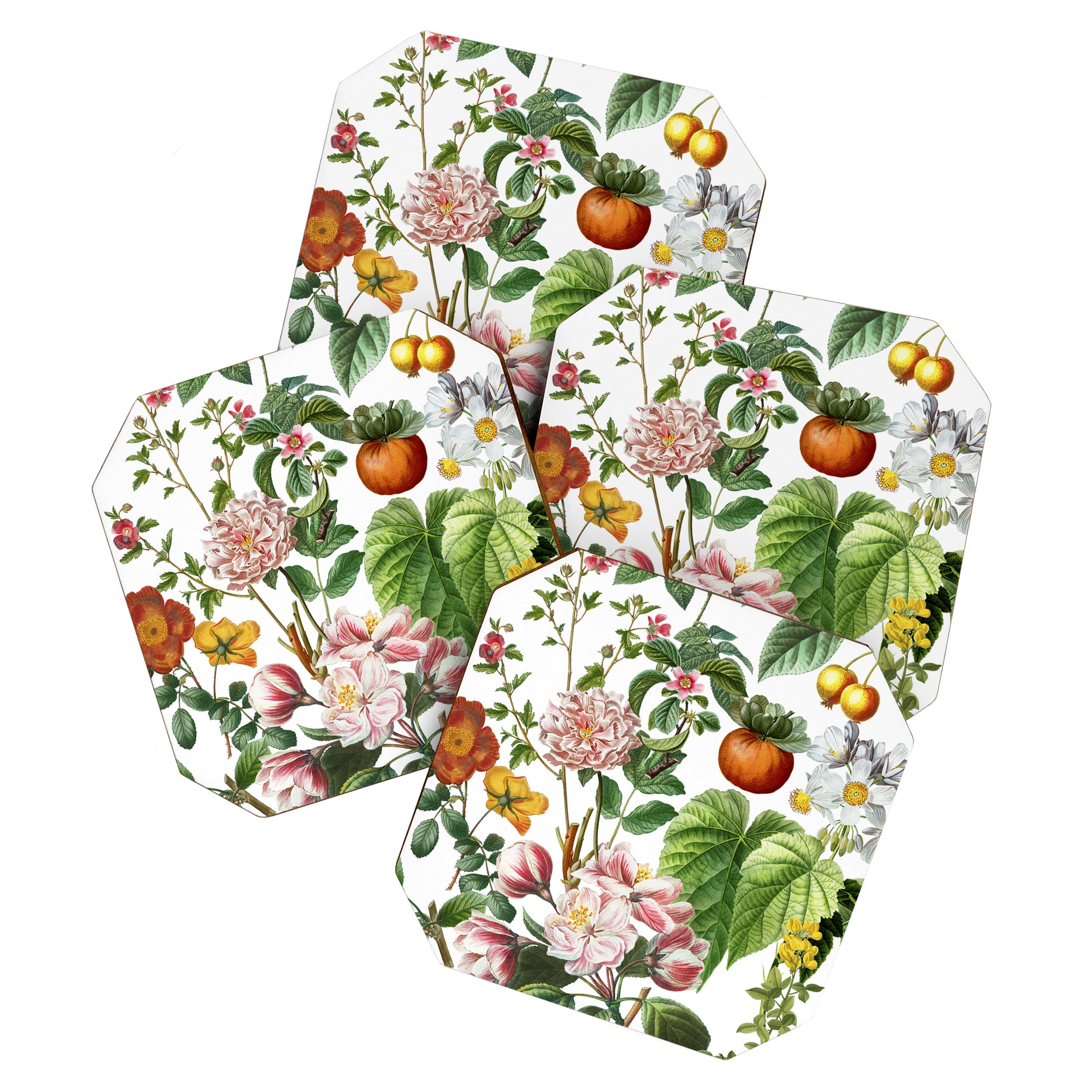 Persimmon Botanical Bloom Coaster Gallery Image 1