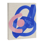 Pink And Blue Round Orbit Canvas Print Gallery Image 6